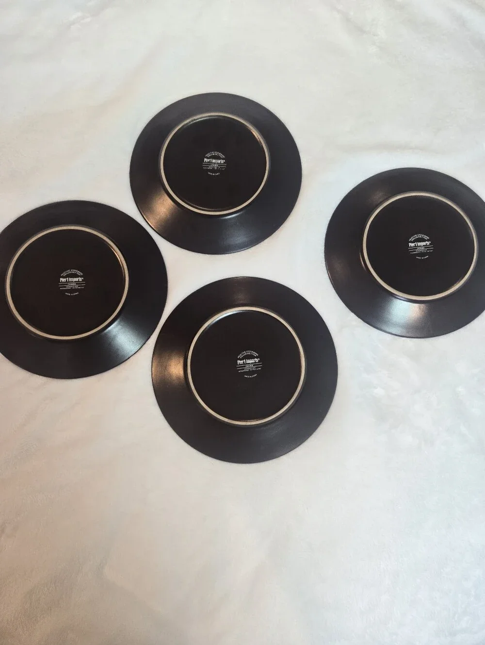 Pier 1 Zahara Reactive Stoneware Salad Plates 8.5